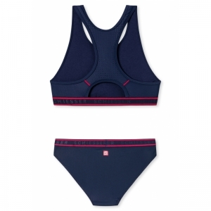 Meisjes bikini 803 dunkelblau