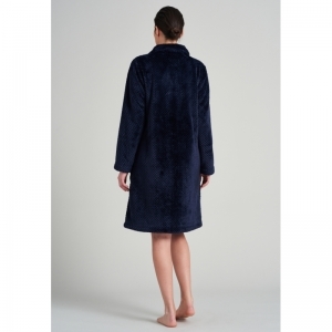 Dames kamerjas fleece 803 donkerblauw