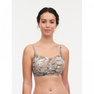 Soft Stretch Padded Bralette 0AC Camo print