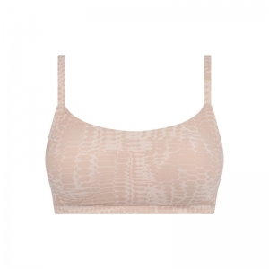 Soft Stretch Padded Bralette A20 light snake