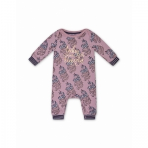 Girls Baby Jumpsuit ls Light mauve + a