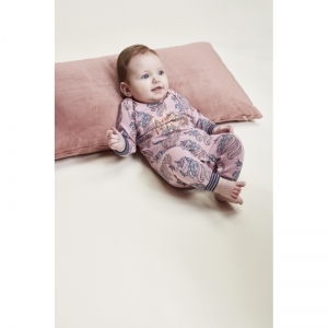 Girls Baby Jumpsuit ls Light mauve + a