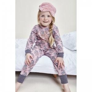 Girls lounge set ls Light mauve + a