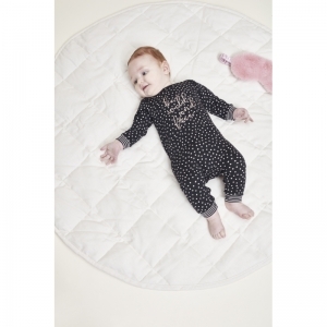 Girls Baby Jumpsuit ls Black + pink