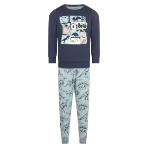 Boys lounge set ls Indigo+faded bl