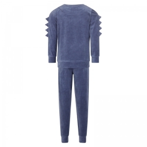 Boys velours set ls Blue