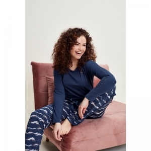 Ladies pyjama set Indigo+ao