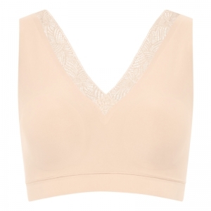 Wire Free Bra Soft Stretch 01N Golden Beig