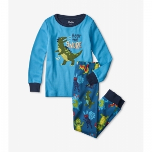 Creepy Cryptids pyjama Heritage blue