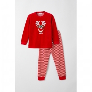 Kinderpyjama, Woody kerst 407 rood