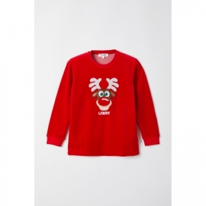 Kinderpyjama, Woody kerst 407 rood