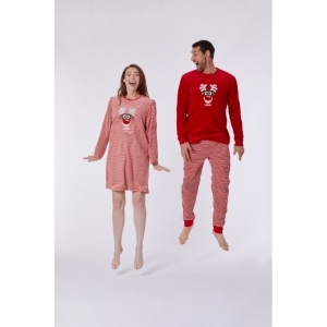 Pyjama, Woody kerst 407 rood