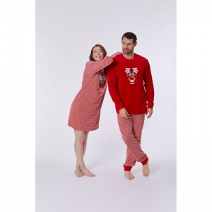 Pyjama, Woody kerst 407 rood