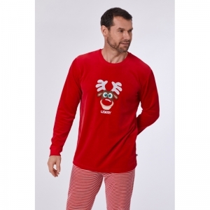 Pyjama, Woody kerst 407 rood