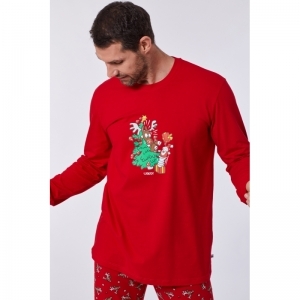 Pyjama, Woody kerst 407 rood