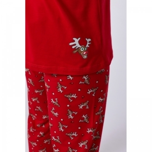 Pyjama, Woody kerst 407 rood