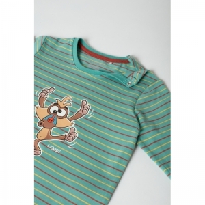 Baby pyjama, lange mouwen 978 zeegroen fi