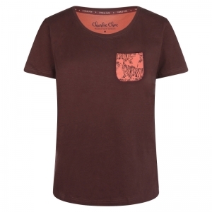 Women pyjamas Brown+blushed t