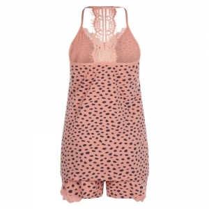 Women Shortama sleeveless Pink