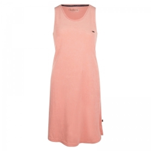 Women dress sleeveless Pink