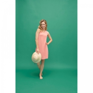 Women dress sleeveless Pink