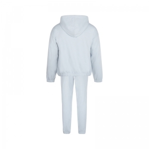 Women jogging set with hood Blue