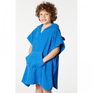 Badcape 837 midden blau