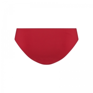 Knot bikini brief sunset red