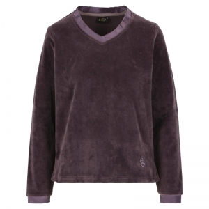 Set V-Neck + geribde broek 141 Flint (Viol