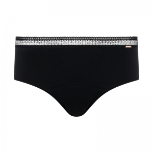 Period Panties -Shorty Graphic 011 Black