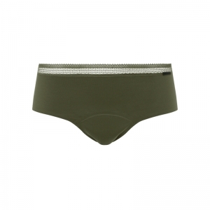 Period Panties -Shorty Graphic 079 khaki