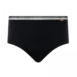 Period Panties-Hoge slip Graph 011 Black