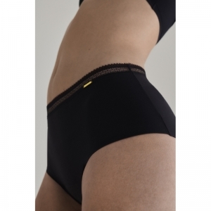 Period Panties-Hoge slip Graph 011 Black