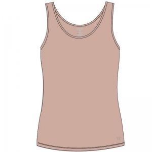 Dames singlet - single pack 200 beige nude