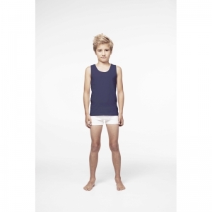 Woody jongens singlet 188 marine blau