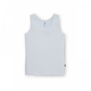 Woody jongens singlet 100 wit