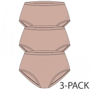 Comfort slip - 3-pack 200 beige nude