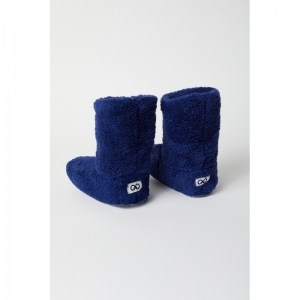 Woody pantoffels 869 donkerblauw