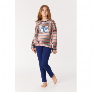 Meisjes pyjama, lange mouwen 921 multicolor