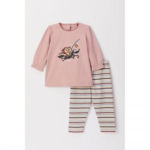 Baby meisjes pyjama 360 oudroze