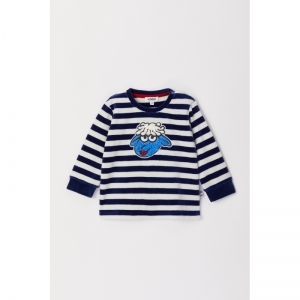 Baby jongenspyjama, velours 928 donkerblauw