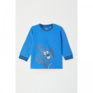 Baby jongenspyjama, lange mouw 832 blauw