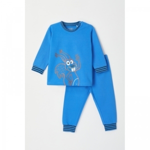 Baby jongenspyjama, lange mouw 832 blauw