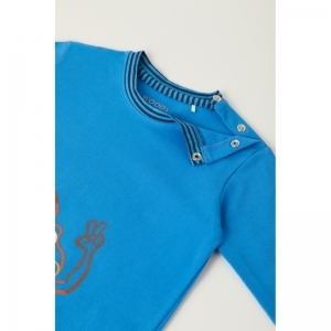 Baby jongenspyjama, lange mouw 832 blauw