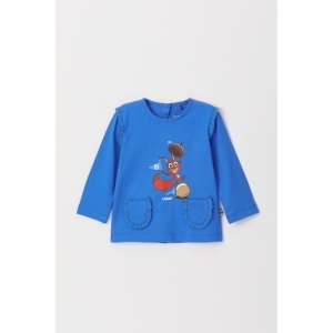 Baby meisjespyjama, lange mouw 832 blauw