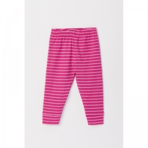 Baby meisjespyjama, lange mouw 926 fuchsia-wit