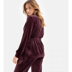 Dames homewear set 333 bordeaux