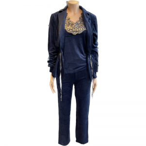 Dames homewear set 863 donkerblauw