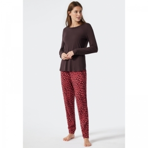 Dames pyjama, lange mouwen 913 multicolor