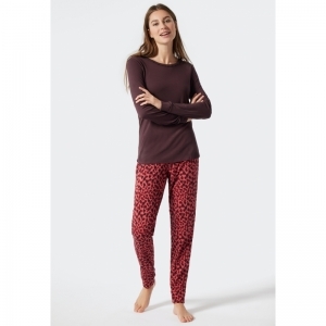 Dames pyjama, lange mouwen 913 multicolor